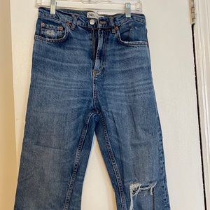 zara high waist kick flare jean